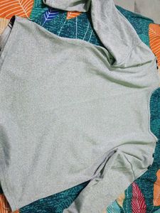 Grey Long Sleeve Top