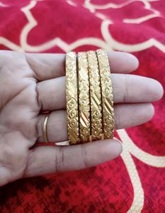 2 Set Of Gold Plated Bangles