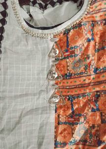 Elegant Printed Kurta with leging
