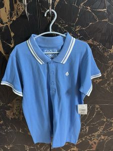 Light Blue Polo Shirt For Boys 7 Years