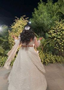 Elegant White Embellished Lehenga Choli