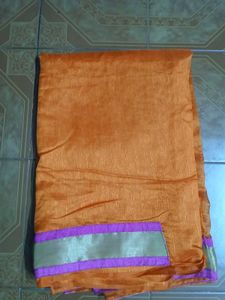 Orange &amp; Purple Saree