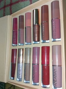 12 lipstick all colours nude, dark...
