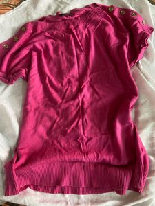 Off Shoulder Pink Top