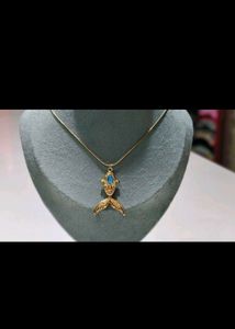 Gold Fish Pendant Necklace