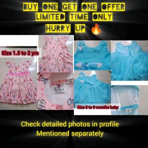 Buy 2 New Girls Cute Dresses - BOGO Offer Hurry Up