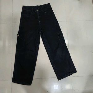"Black Denim Pants"