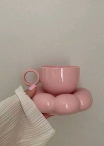 Pink Ceramic Cloud Mug