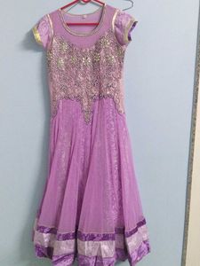 Lavender Anarkali Dress