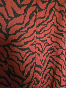Zara Red &amp; Black Animal Print Dress