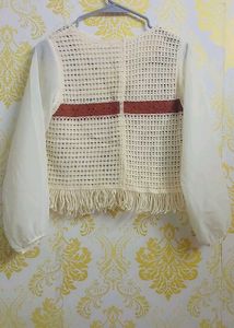 Boho Crochet Knit Top