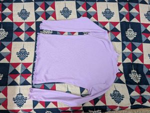 Lilac Long Sleeve Top