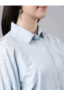 Tokyo Talkies Oversize Korean Style Denim Top