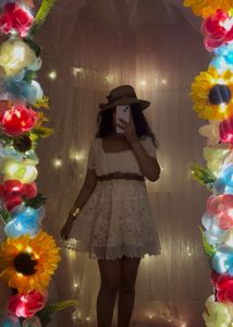 White Flaired Korean Dress🤍