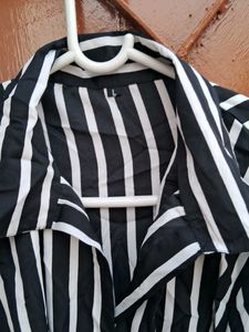Bsck Polka Dress With Coat