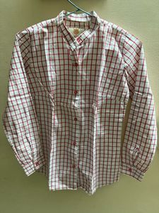 Red White Formal Shirt