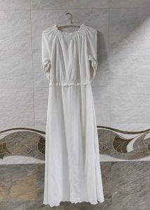 Vintage White Lace Maxi Dress