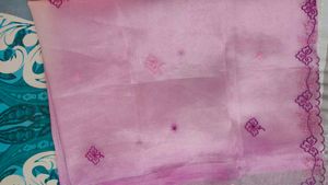 Dual Shade Embroidery Saree