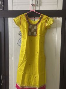 Yellow Embroidered Kurta