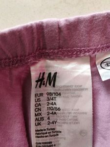 H&amp;M Lavender Pants For Girls
