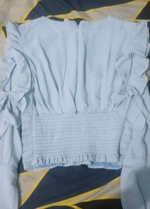 A Cute And Beautiful Sky Blue Top