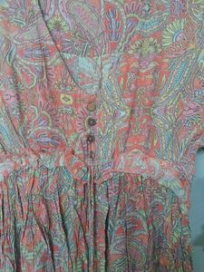 Bohemian Paisley Print Maxi Dress