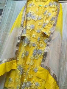 Pakistani Style Pure Net Embroidery Suit