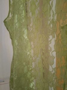 Fluorescent Green Lace Cape