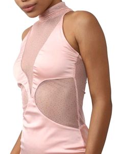 Elegant Pink Mini Dress