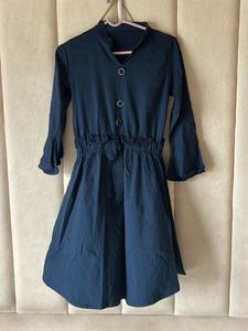 Blue Dress Knee Length