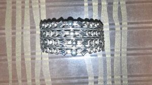Silver Tone Bangle Set