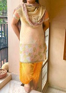 Heavily Beaded Kurta With Salwar