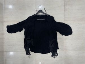 🖤 &#34;Fringe &amp; Flare – Your New Go-To Black Top!&#34; 🖤