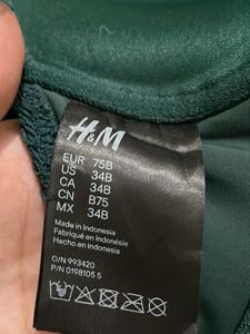 H&amp;M Green Bikini Top