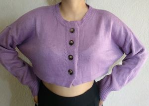 Crop Sweater Lavender