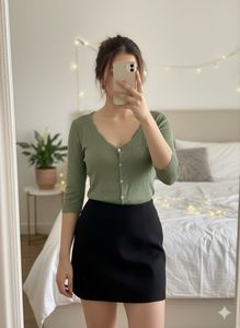 Retro Shimmer Green Top, Disco top