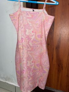 Pink Swirl Mini Dress