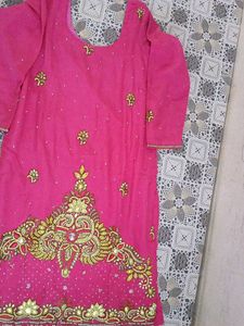 Pink Embroidered Salwar Kameez