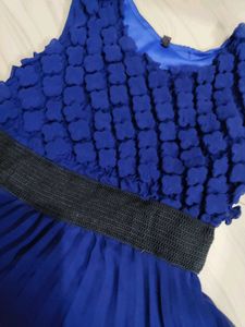 Royal Blue Ruffle Dress