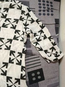 Patterned Button-Down Shirt