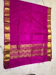 Sale!!! Pink Tussar Silk Saree. Offer!!