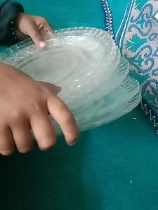 6  Plate Kanch Ki