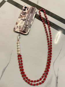 Crystal Beaded Sling With Phone Lanyard Patch