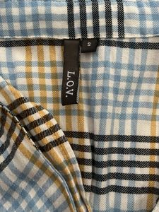 Asymmetric Plaid Top