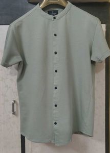 All Rugged Grandad Collar Shirt - Large