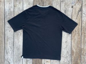 Black T-Shirt with White Trim