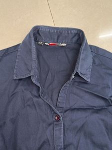 Navy Blue Long Sleeve Shirt