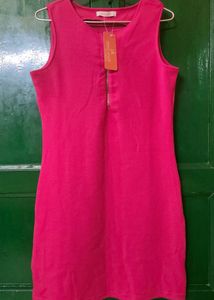Primo Knot Fuchsia Pink Bodycon Dress