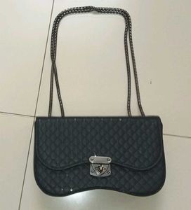 Quilted Black Chain Bag