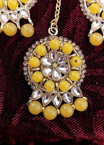 Yellow Indian Jewelry Set